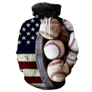 Baseball 3D hoodie V4 (Check your size in description)
