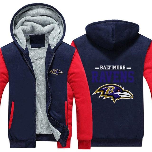 3D Baltimore Ravens Sweatshirt Jacket